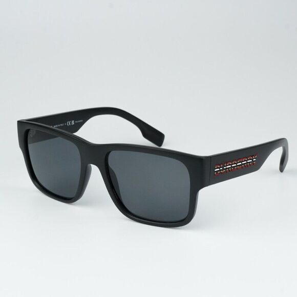NEW Burberry BE4358 KNIGHT 346481 Matte Black Dark Grey Polarized Men Sunglasses - Picture 5 of 10